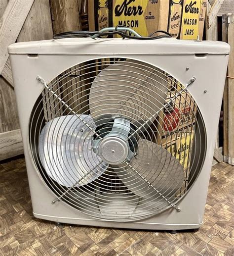 old metal box fans for sale|vintage wizard box fan.